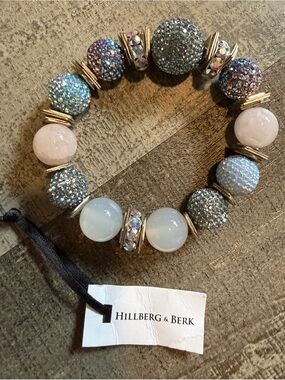 Hillberg & Berk Sparkle Beaded Stretch Bracelet - Multicolor